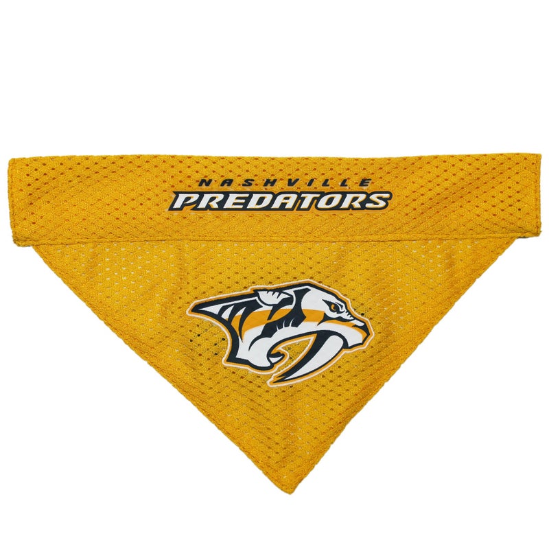 Pets First NHL Nashville Predators Bandana for Dogs & Cats, Small/Medium. - Cute & Stylish Bandana! The Perfect Hockey Fan Scarf Bandana, Great for Birthdays Or Any Party! - Image 2